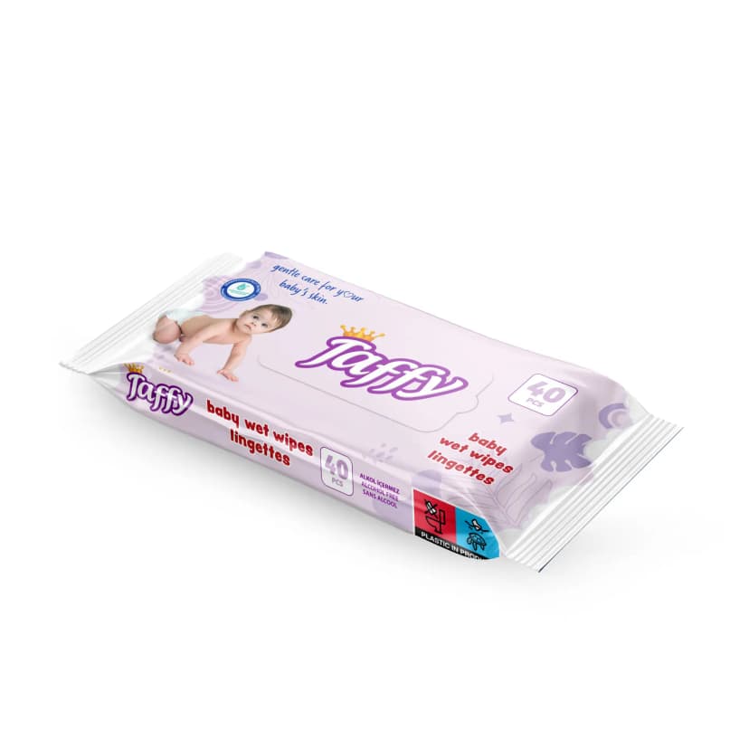 TAFFY WET WPES 40 WITH CLOSURE